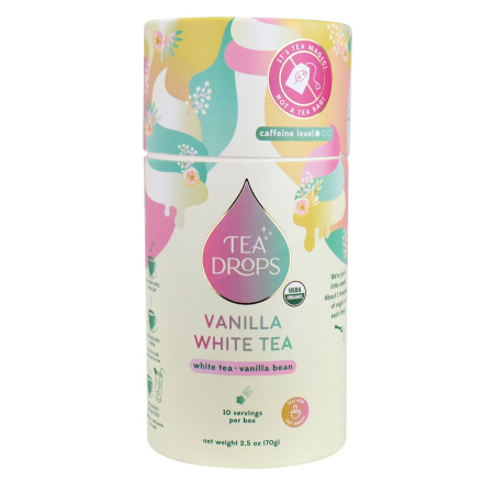 Front of Tea Drops Vanilla White Tea, 2.5 oz