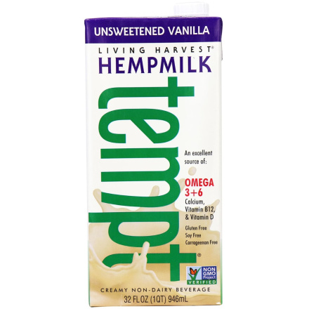 Tempt Unsweetened Vanilla Hempmilk, 946ml