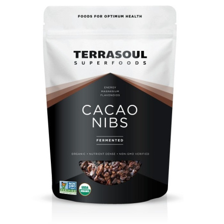 Terrasoul Superfoods Organic Raw Cacao Nibs, 454g