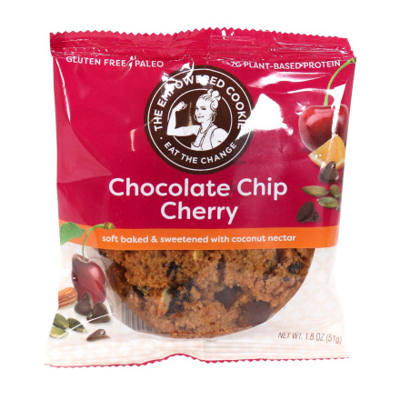 Front of The Empowered Cookie Chocolate Chip Cherry, 1 Cookie