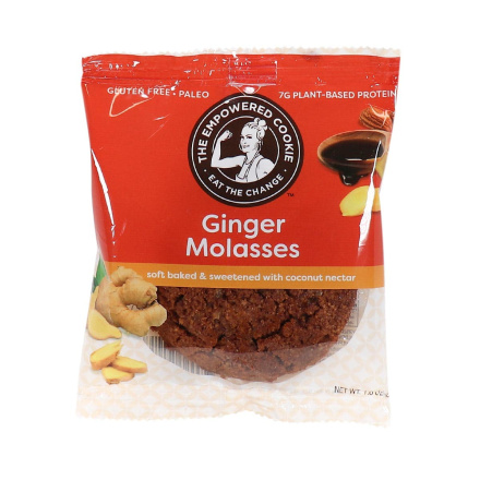 Front of The Empowered Cookie Ginger Molasses, 1 Cookie