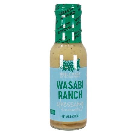 Front of The New Primal Wasabi Ranch Dressing & Marinade, 227g