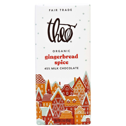 Theo Organic 45% Milk Chocolate Gingerbread Spice, 85g