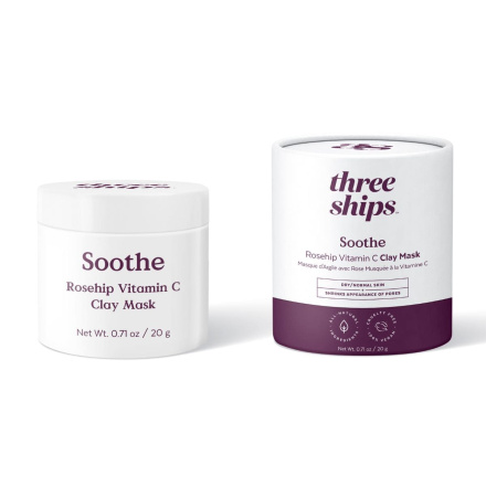 Three Ships Soothe Rosehip Vitamin C Clay Mask