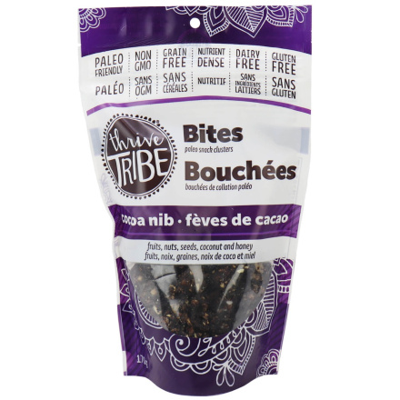 Thrive Tribe Cacao Nib Paleo Bites, 170g