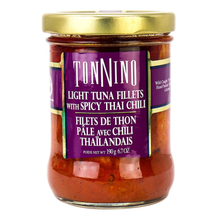 Tonnino Light Tuna Fillets with Spicy Thai Chili, 190g