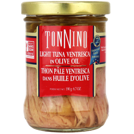 Tonnino Light Tuna Ventresca In Olive Oil, 190g