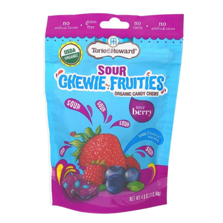Front of Torie & Howard Chewie Fruities Sour Berry