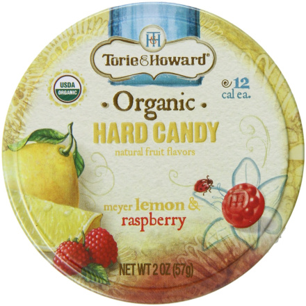Torie & Howard Meyer Lemon & Raspberry Hard Candy Tin, 2Oz