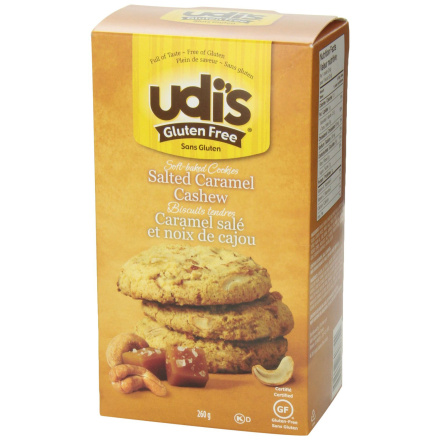 Udi's Gluten-Free Salted Caramel Cashew Cookies, 260g