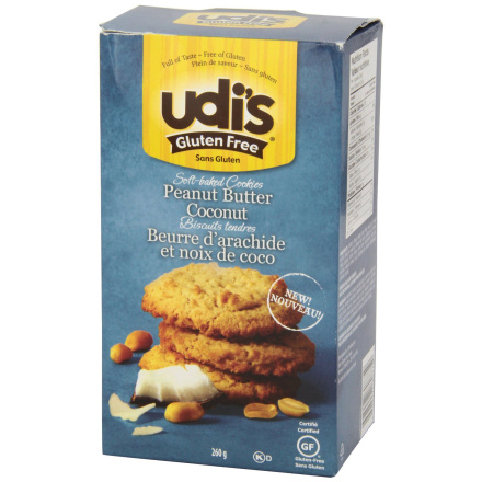 Udi's Gluten-Free Coconut Peanut Butter Cookies, 260g