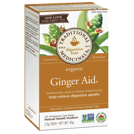 Traditional Medicinals Organic Ginger Aid Tea, 20 tea bags
