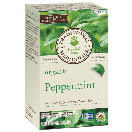Traditional Medicinals Organic Peppermint Tea, 20 tea bags