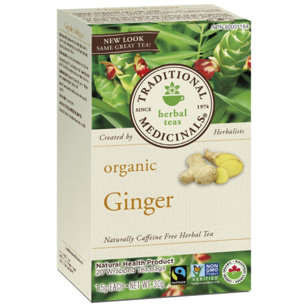 Traditional Medicinals Organic Ginger Tea, 20 tea bags