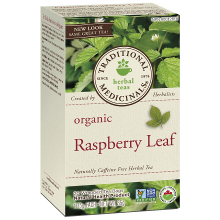 Traditional Medicinals Organic Raspberry Leaf Tea, 20 tea bags