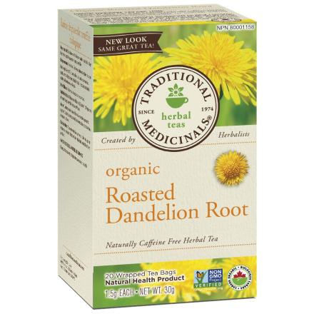 Traditional Medicinals Organic Roasted Dandelion Root Tea, 20 tea bags