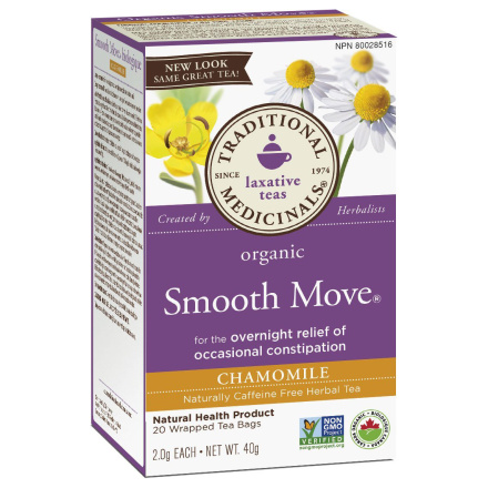 Traditional Medicinals Organic Smooth Move Chamomile Tea, 20 tea bags
