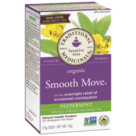 Traditional Medicinals Organic Smooth Move Peppermint Tea, 20 tea bags