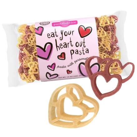 Front of Pastabilities Eat Your Heart Out Heart-Shaped Pasta, 397g