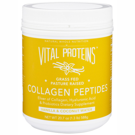Vital Proteins Pasture-Raised, Grass-Fed Collagen Peptides (Vanilla & Coconut Water), 588g