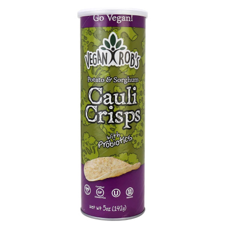 Vegan Rob's Potato & Sorghum Cauli Crisps with Probiotics, 142g 