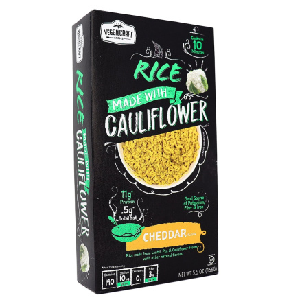 VeggieCraft Farms Cauliflower Rice Cheddar, 156g