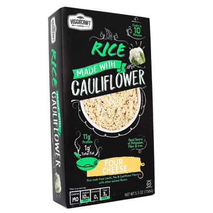 VeggieCraft Farms Cauliflower Rice Four Cheese, 156g