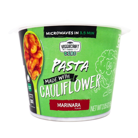 VeggieCraft Farms Kids Cauliflower Pasta Marinara, 58g