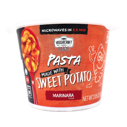 VeggieCraft Farms Kids Sweet Potato Pasta Marinara, 58g