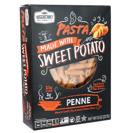 Veggiecraft Farms Pasta Sweet Potato Penne, 227g