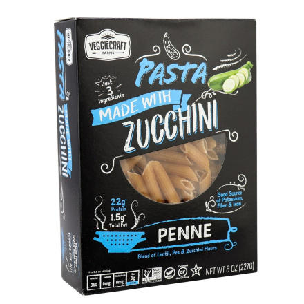 Veggiecraft Farms Pasta Zucchini Penne, 227g