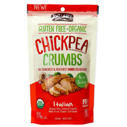Watusee Foods Gluten Free Organic Chickpea Crumbs Italian, 196g