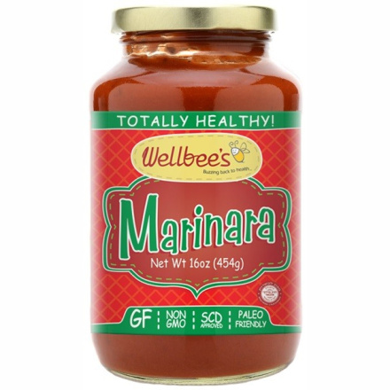 Wellbee's Marinara Sauce Paleo & SCD Approved, 454g