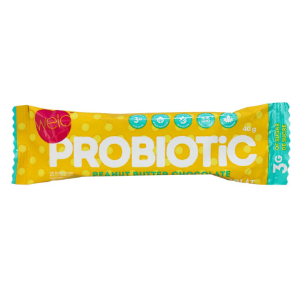 Welo Probiotic Bars Peanut Butter Chocolate, 40g