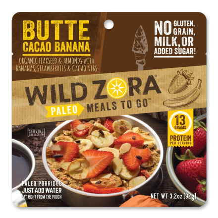 Wild Zora Paleo Meals To Go - Butte Cacao Banana, 92g