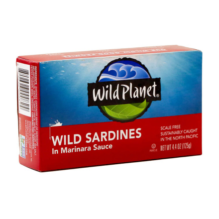 Wild Planet Non-GMO Wild Sardines in Marinara Sauce, 125g