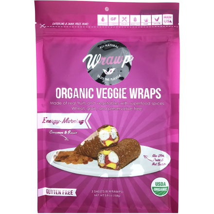 Wrawp Energy-Morning Sweet Wraps, 3 Wraps