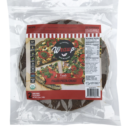 Wrawp Tomato Gluten-Free Pizza Crust, 2 Count