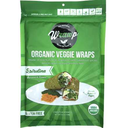 Wrawp Spirulina Wraps, 3 Wraps