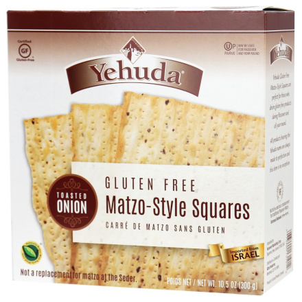 Yehuda Toasted Onion Gluten Free Matzo-Style Squares, 300g