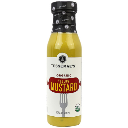 Tessemae's Organic Yellow Mustard, 296ml