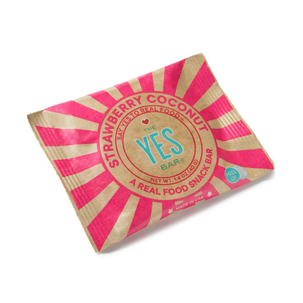 The Yes Bar Strawberry Coconut, 1 Bar