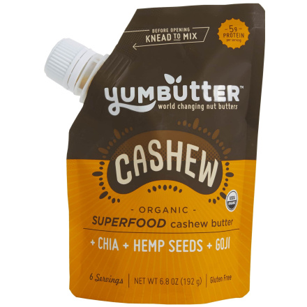 Yumbutter Organic Superfood Cashew Butter, 192g