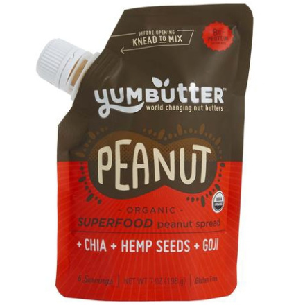 Yumbutter Organic Superfood Peanut Butter, 198g