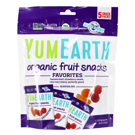 Front of YumEarth Organic Fruit Snacks Favourites, 99.2g
