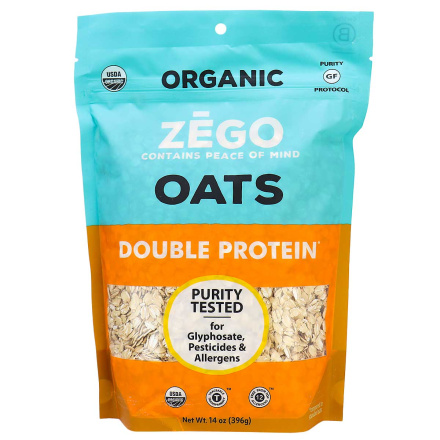 Front of Zego Organic Gluten-Free Muesli Double Protein, 396g
