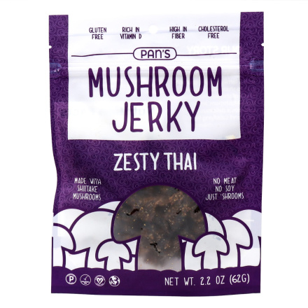 Pan's Mushroom Jerky Zesty Thai, 62g