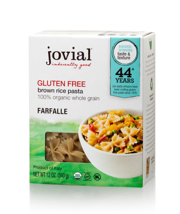 Jovial Gluten Free Organic Brown Rice Farfalle, 340g