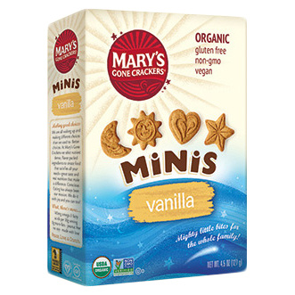Mary's Gone Crackers Vanilla Minis Graham Bites Cookies, 127g