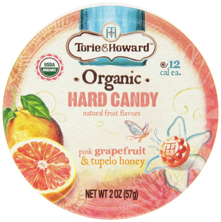 Torie & Howard Hard Candy Tin Pink Grapefruit & Tupelo Honey, 2Oz